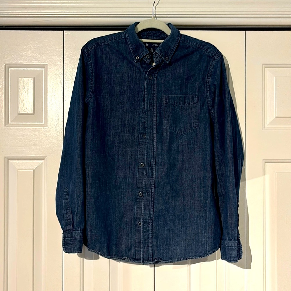 Gap Jean button up top